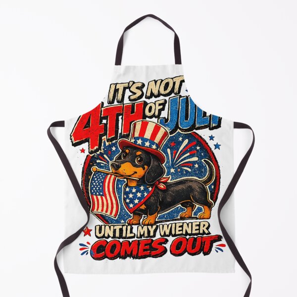 Item preview, It's Not 4th of July Until My Wiener Comes Out Funny Dachshund Patriotic Shirt designed and sold by LVSMe.