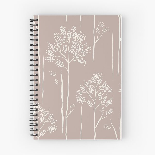 Item preview, Wild Berry Branch Woodland Botanical Trees pale taupe stone beige designed and sold by RenattaZare.