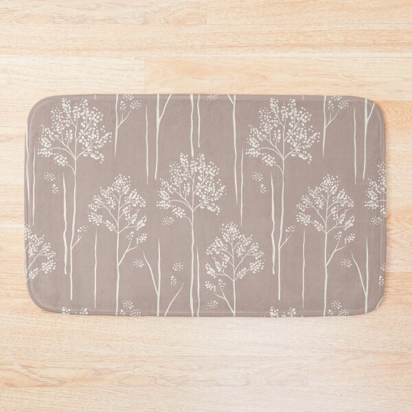 Item preview, Wild Berry Branch Woodland Botanical Trees pale taupe stone beige designed and sold by RenattaZare.