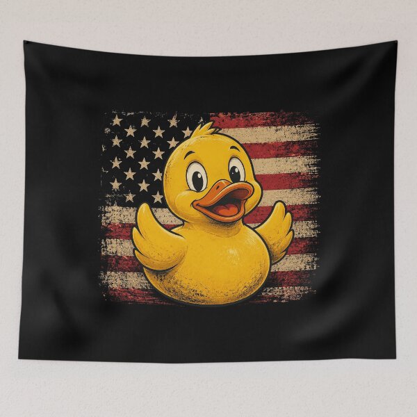 Item preview, Rubber Duck USA Flag Independence Day Bath Duck designed and sold by OlakunleOloroz.