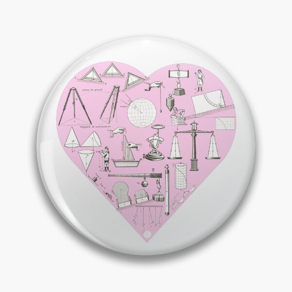 Item preview, Pink gravity Physics heart STEM designed and sold by Anne Londez Studio.