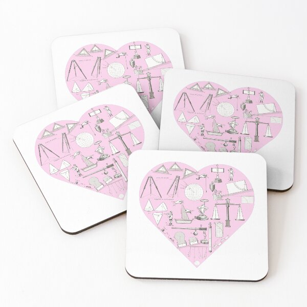 Item preview, Pink gravity Physics heart STEM designed and sold by Anne Londez Studio.
