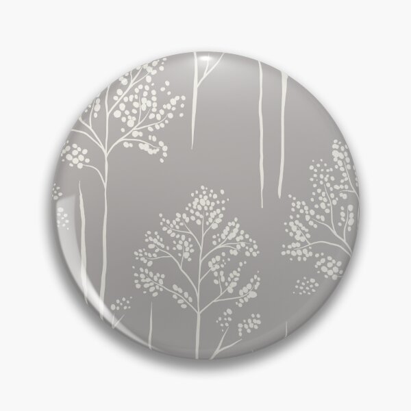 Item preview, Wild Berry Branch Woodland Botanical Trees pale taupe stone grey designed and sold by RenattaZare.