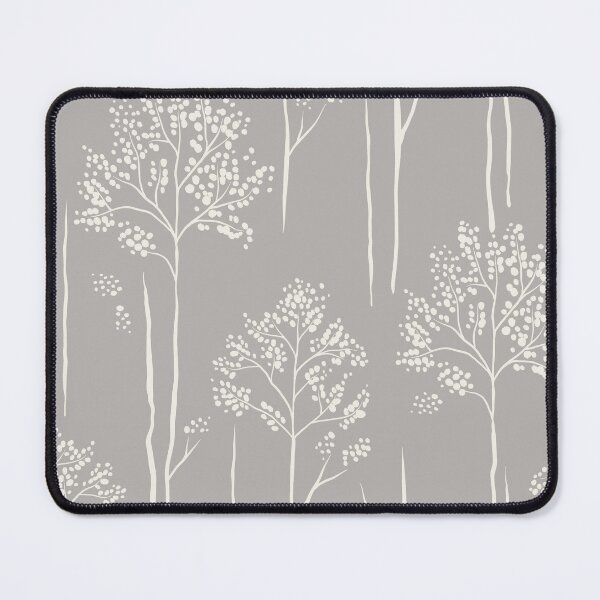 Item preview, Wild Berry Branch Woodland Botanical Trees pale taupe stone grey designed and sold by RenattaZare.