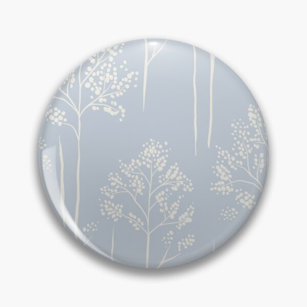 Item preview, Wild Berry Branch Woodland Botanical Trees powder blue icy lake designed and sold by RenattaZare.