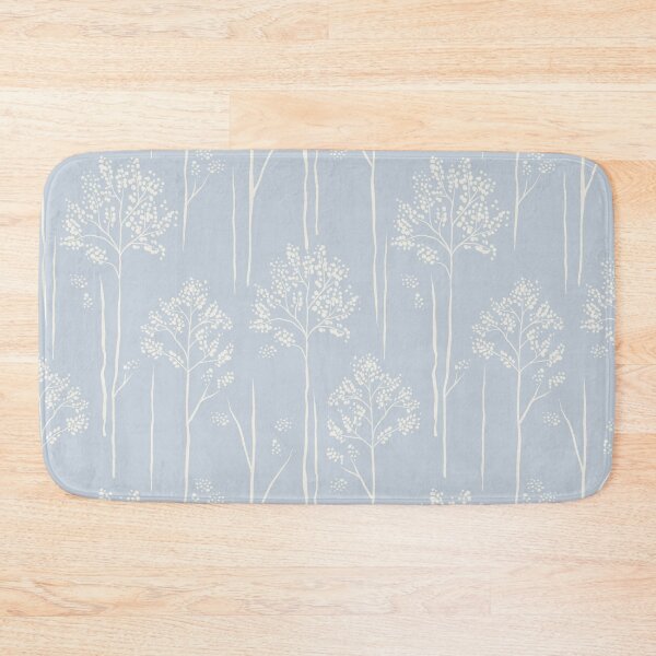 Item preview, Wild Berry Branch Woodland Botanical Trees powder blue icy lake designed and sold by RenattaZare.