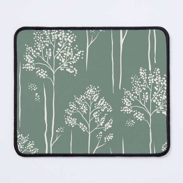 Item preview, Wild Berry Branch Woodland Botanical Trees silver eucalyptus green designed and sold by RenattaZare.