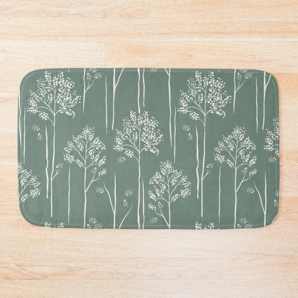 Item preview, Wild Berry Branch Woodland Botanical Trees silver eucalyptus green  designed and sold by RenattaZare.