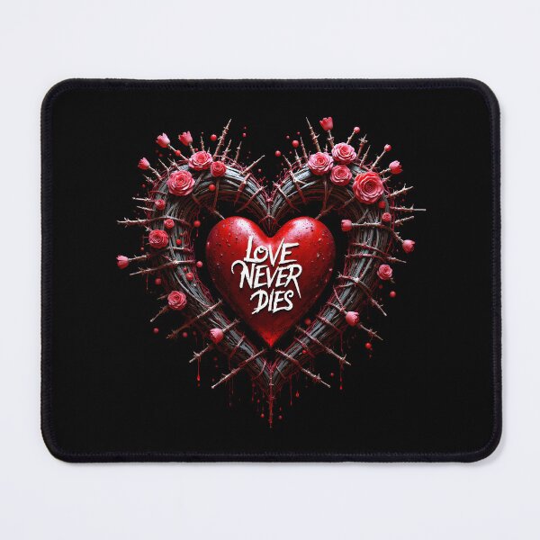 Item preview, Gothic Bleeding Heart in Barbed Wire with Roses | Dark Romance Art designed and sold by MaciejRudzinsky.