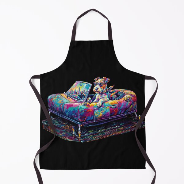 Item preview, Pop Art Wire Fox Terrier in Classic Convertible NYC designed and sold by Pfotenfaden.