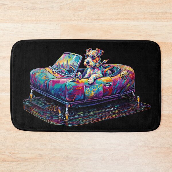 Item preview, Pop Art Wire Fox Terrier in Classic Convertible NYC designed and sold by Pfotenfaden.