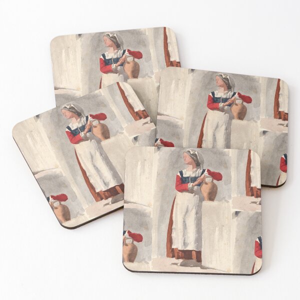 Item preview, Italian Peasant Woman with Water Jug designed and sold by artofuniverse.