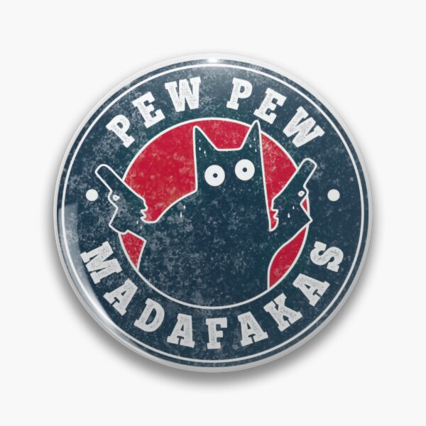Item preview, Pew Pew Madafakas Funny Cat Meme Retro Classic T-Shirt designed and sold by LillyCustomTees.