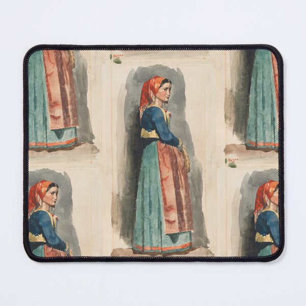 Item preview, Italian Peasant Woman in Red Headscarf designed and sold by artofuniverse.