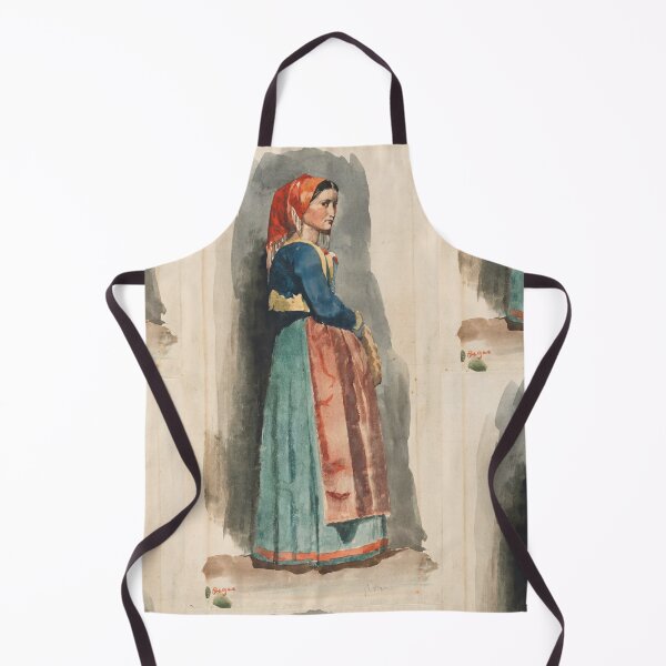 Item preview, Italian Peasant Woman in Red Headscarf designed and sold by artofuniverse.