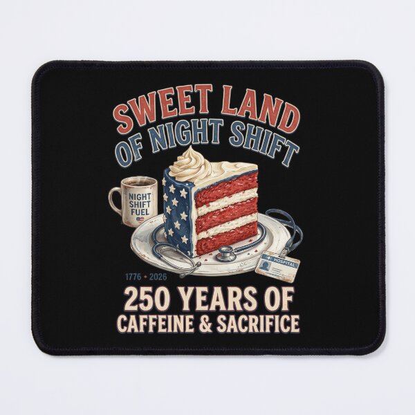Item preview, Night Shift Nurse 250 Years of Caffeine and Sacrifice America designed and sold by dudelinart.