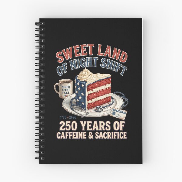 Item preview, Night Shift Nurse 250 Years of Caffeine and Sacrifice America designed and sold by dudelinart.