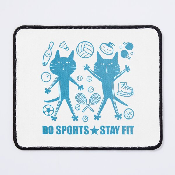 Item preview, Sports Cats Do Sports Stay Fit Gym Art designed and sold by CatYellowSpart.