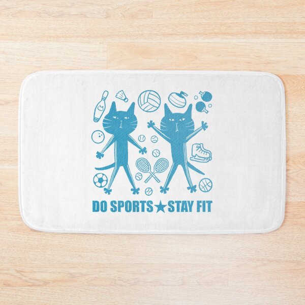 Item preview, Sports Cats Do Sports Stay Fit Gym Art designed and sold by CatYellowSpart.