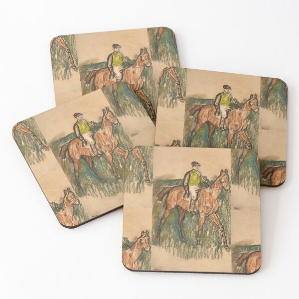 Item preview, Jockey on a Chestnut Racehorse designed and sold by artofuniverse.