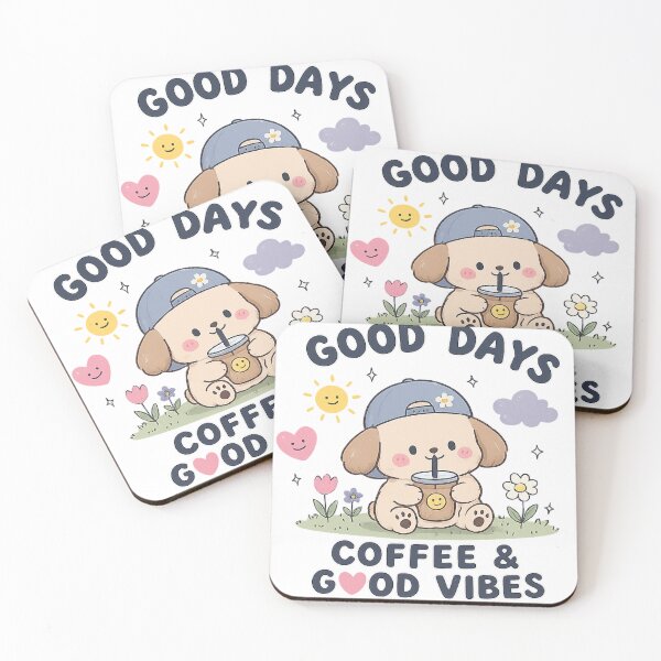Item preview, Good Days Coffee & Good Vibes designed and sold by Pixelbykrati.