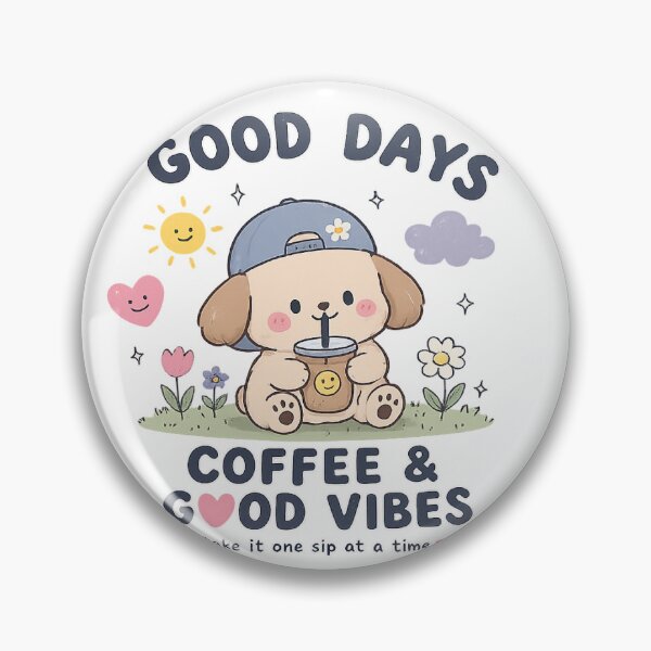 Item preview, Good Days Coffee & Good Vibes designed and sold by Pixelbykrati.