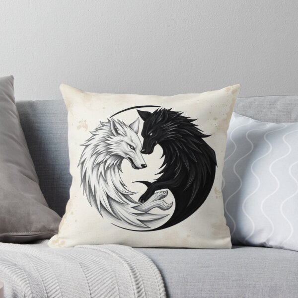 Item preview, Wolf yin yang designed and sold by Black Rose Products .