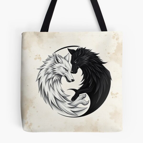 Item preview, Wolf yin yang designed and sold by Black Rose Products .