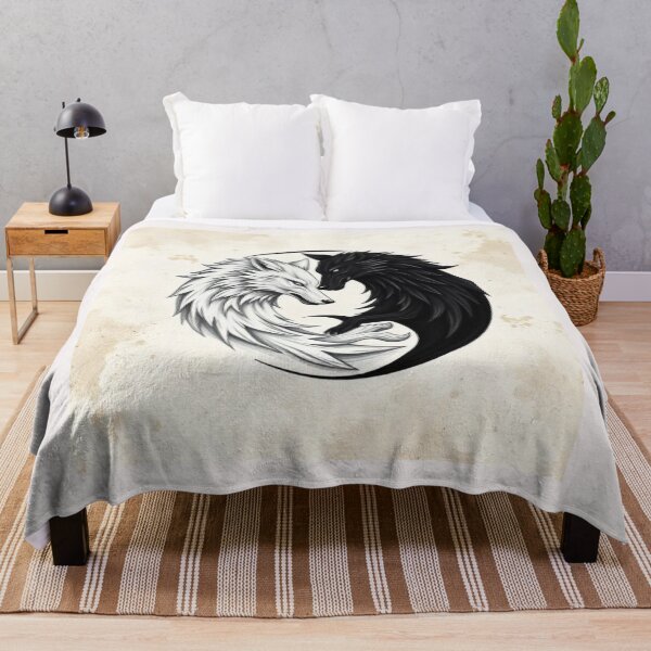 Item preview, Wolf yin yang designed and sold by Black Rose Products .