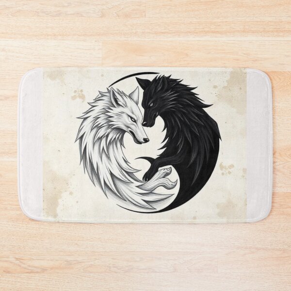 Item preview, Wolf yin yang designed and sold by Black Rose Products .