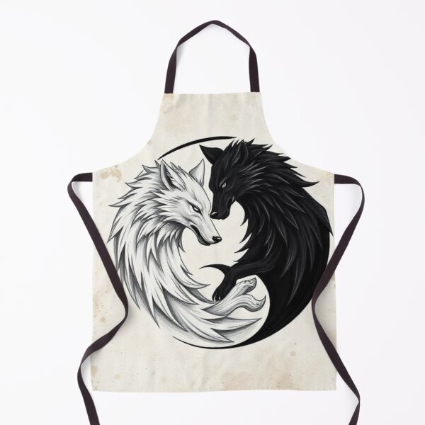 Item preview, Wolf yin yang designed and sold by Black Rose Products .