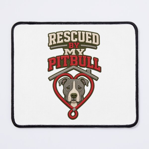 Item preview, Rescued By My Pitbull Dog Mom designed and sold by pirminio.