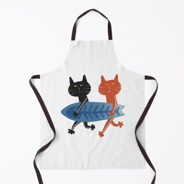 Item preview, Sports Cats Surfing Cute Summer Ocean Art designed and sold by CatYellowSpart.