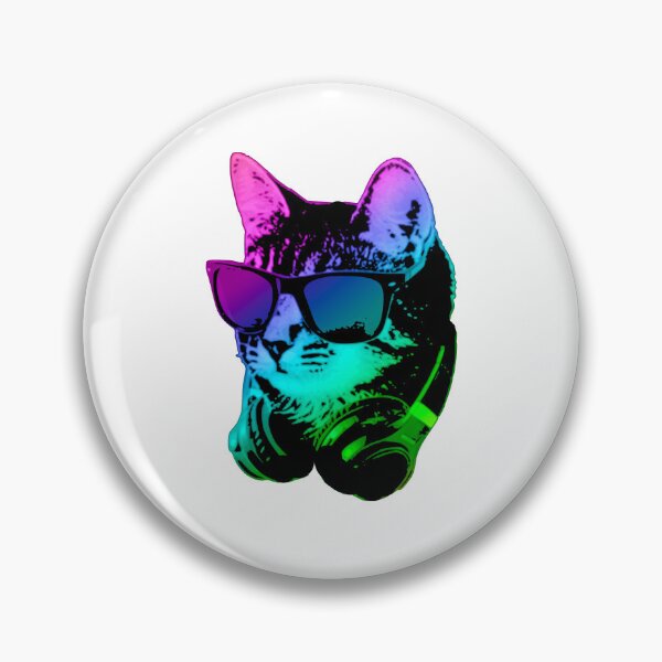 Item preview, Vibrant Cat Sunglasses Headphones Aesthetic designed and sold by marke770.