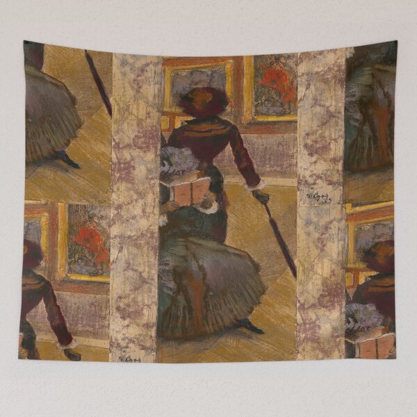 Item preview, Woman Viewing Paintings at the Louvre designed and sold by artofuniverse.