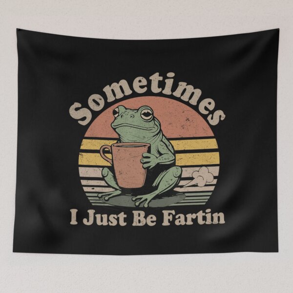 Item preview, Sometimes I Just Be Fartin Funny Frog Meme Vintage Classic T-Shirt designed and sold by LillyCustomTees.