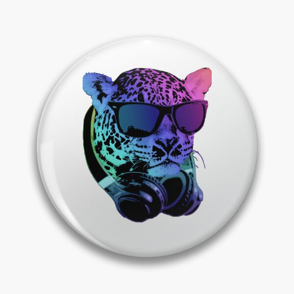 Item preview, Retro Leopard Sunglasses Headphones Synthwave designed and sold by marke770.