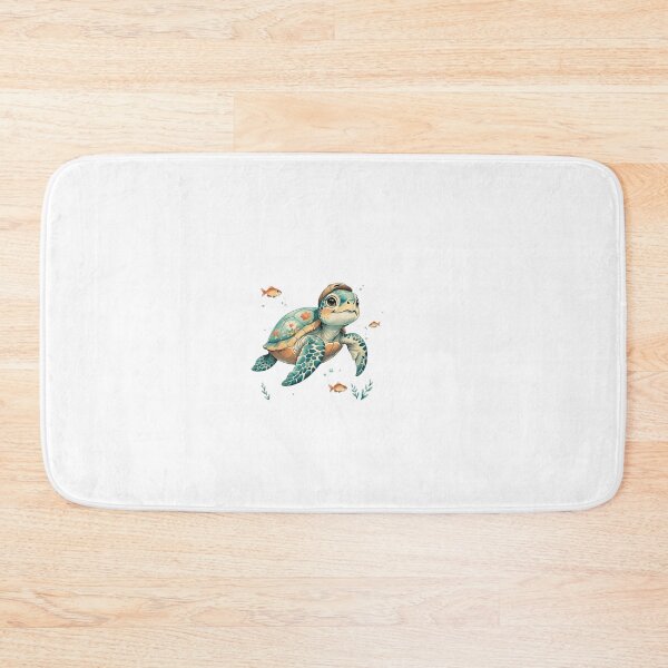 Item preview, Turtle Ocean Swimming Tropical Hello Summer Watercolor designed and sold by AQUILAKREO.