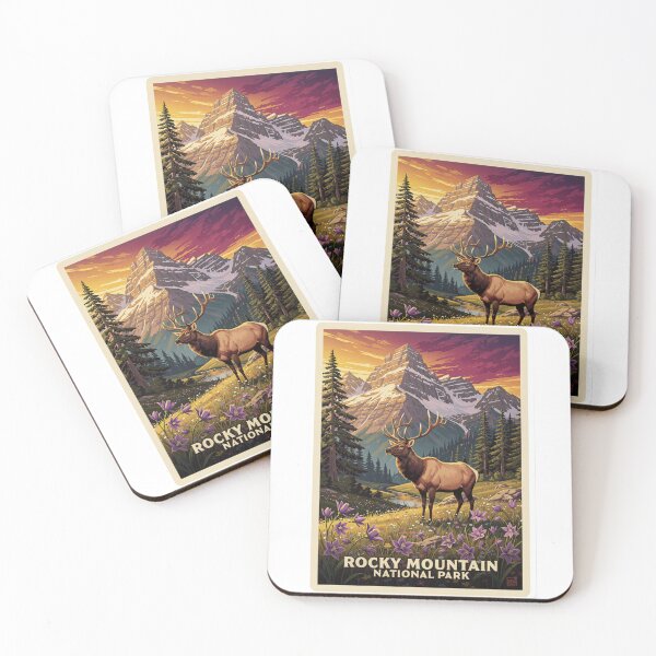 Item preview, Rocky Mountain National Park Print Colorado Mountains Collectible Art designed and sold by The Souvenir Dept..