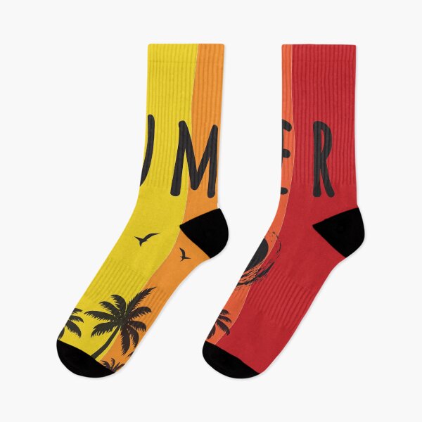 Item preview, Summer vibes vacation mode tropical islands vibrant rainbow coloured background, red orange blue yellow, warm colors beach seascape relaxation  designed and sold by navitalidesign.