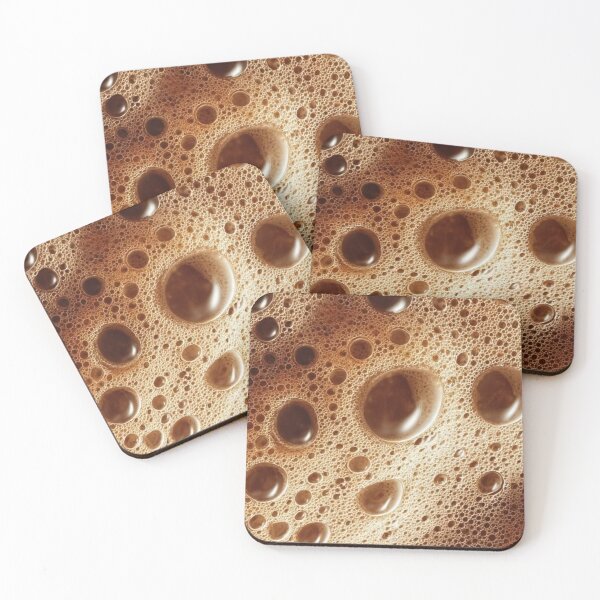 Item preview, Espresso Coffee Foam Texture Realistic 3D Latte Crema Bubbles designed and sold by LYAN-STORE.