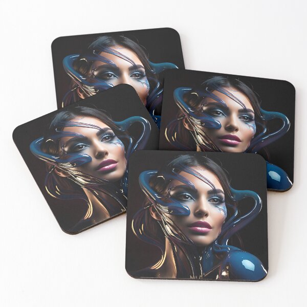 Item preview, Liquid Color Portrait: Abstract Fusion Beauty designed and sold by ToxicInkArt.