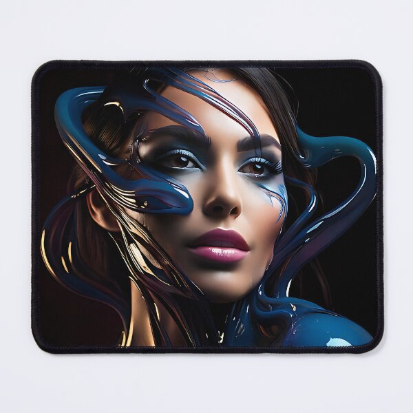 Item preview, Liquid Color Portrait: Abstract Fusion Beauty designed and sold by ToxicInkArt.