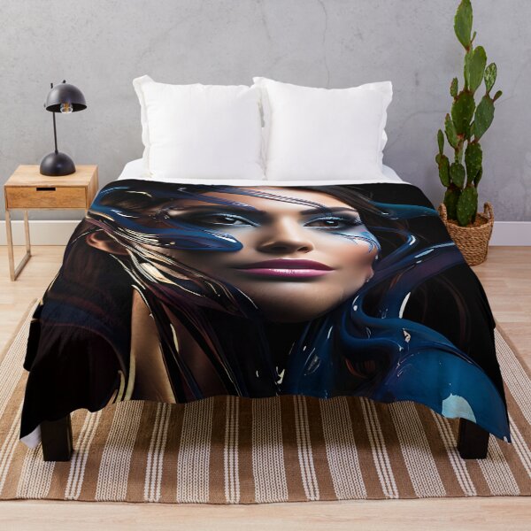 Item preview, Liquid Color Portrait: Abstract Fusion Beauty designed and sold by ToxicInkArt.