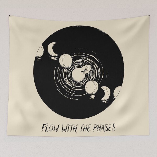 Item preview, Nocturnal Reflection Path - Moon Phases designed and sold by bapupa.