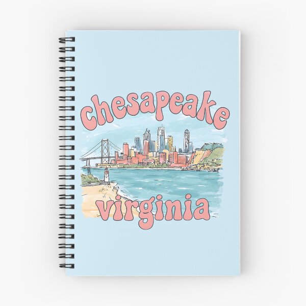 Item preview, Chesapeake Virginia Cute Pastel Skyline designed and sold by HowToCanadian.