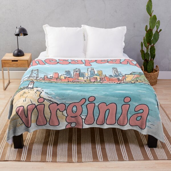 Item preview, Chesapeake Virginia Cute Pastel Skyline designed and sold by HowToCanadian.