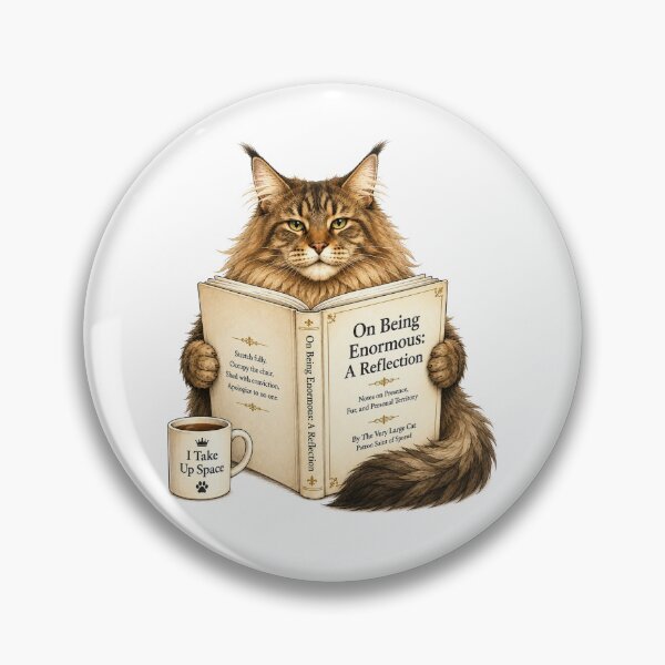Item preview, Funny Maine Coon Book Lover Gift designed and sold by Gentlestate.