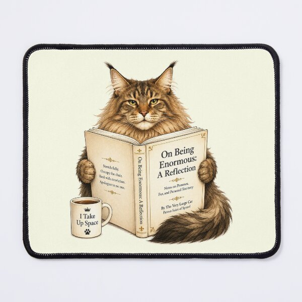Item preview, Funny Maine Coon Book Lover Gift designed and sold by Gentlestate.