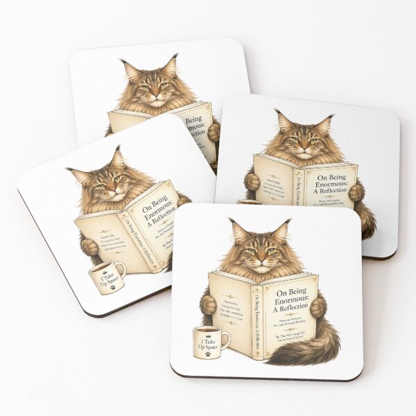 Item preview, Funny Maine Coon Book Lover Gift designed and sold by Gentlestate.